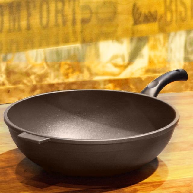 【ＵNICOOK 優樂】樂廚 手工鑄造不沾深炒鍋(36cm)