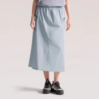 【The North Face】北面女款灰色DWR防潑水兩側口袋長裙｜8DGTFM2