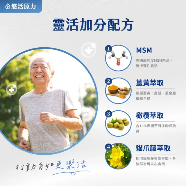 【悠活原力】悠活關健複方膠囊UC-II+玻尿酸x2(30粒/盒 共60粒 uc2/非變性二型膠原蛋白/關鍵保健)