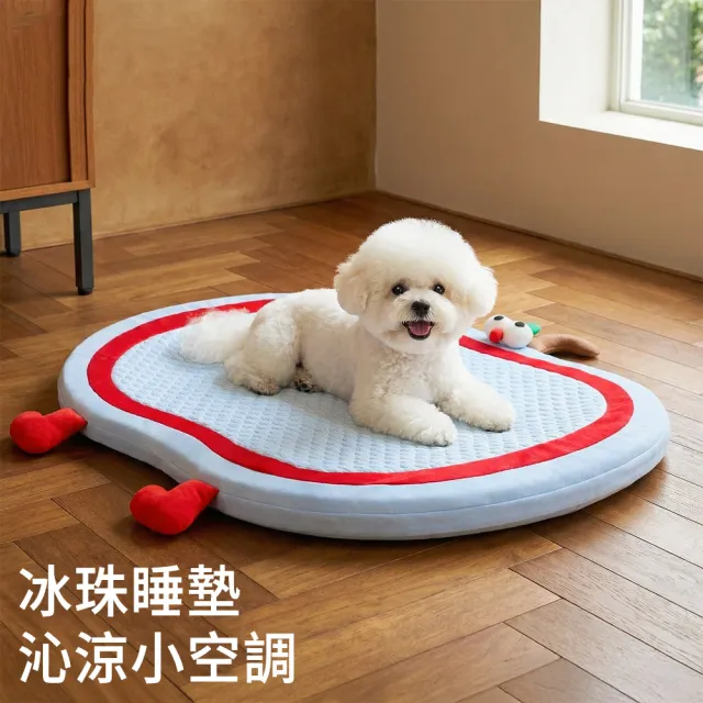 【BaoBay】可拆洗防潑水寵物涼墊-L碼(狗窩/貓咪睡墊/寵物降溫/冰絲涼感墊/狗狗睡墊/消暑寵物床)