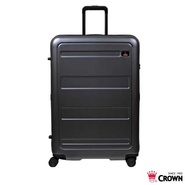【CROWN 皇冠】假日照常配送 29吋 拉鍊拉桿箱 行李箱 旅行箱(霧面/超輕量)