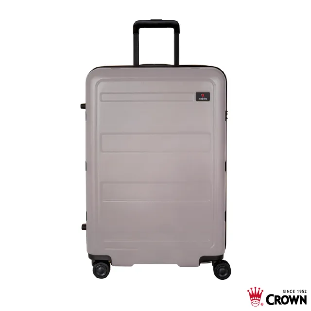【CROWN 皇冠】假日照常配送 29吋 拉鍊拉桿箱 行李箱 旅行箱(霧面/超輕量)