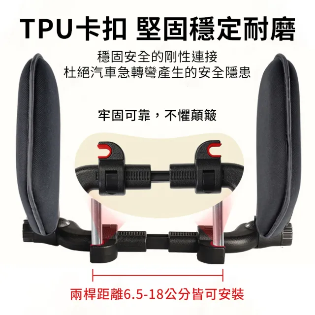 【YORI 優里】2入組 第三代車用側睡枕-透氣布款(汽車頭枕 車用頭枕 枕頭 座椅頭枕 汽車護頸枕 記憶棉頭枕)