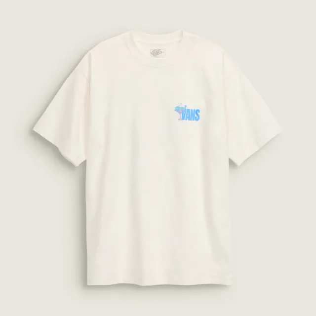 【VANS】官方旗艦 Bar Hopper 米白色短袖T恤