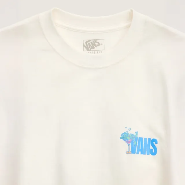 【VANS】官方旗艦 Bar Hopper 米白色短袖T恤