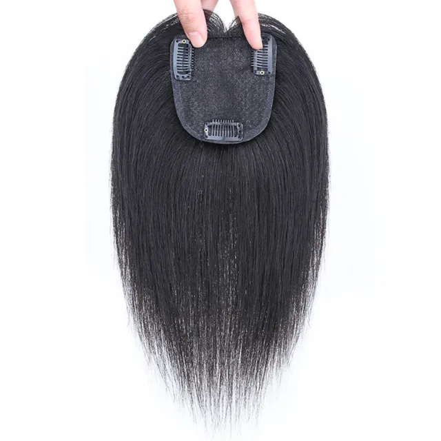 【巴黎精品】現貨限搶 女真髮髮片透氣假髮片輕量隱形增髮量假髮接髮(自由分縫9*9cm直髮2色a1fn5)5.5