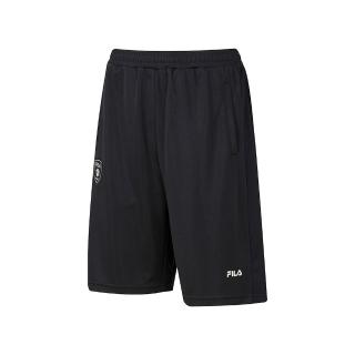 【FILA】FILA 男針織短褲-黑色 1SHA-1502-BK