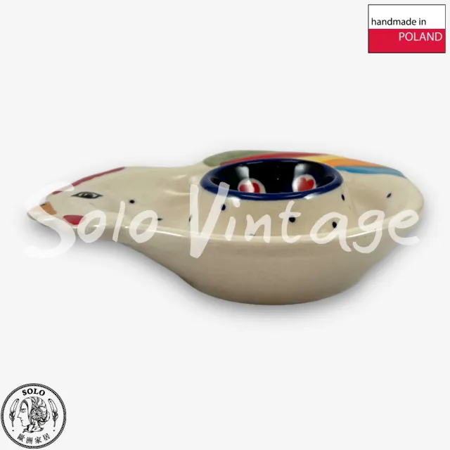 【波蘭陶】SOLO歐洲家居 正版原裝 波蘭原廠手繪 Manufaktura 12CM 水煮蛋杯 蛋托 早午餐 文青彩心系列
