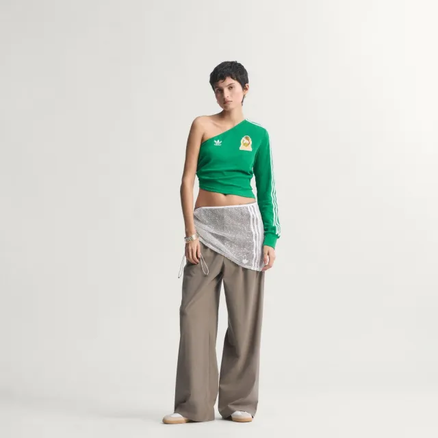 【adidas 愛迪達】世界盃 墨西哥 球迷版長袖上衣 女 - Originals KE2298