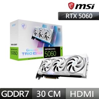 【MSI 微星】RTX 5060 8G GAMING TRIO OC WHITE顯示卡