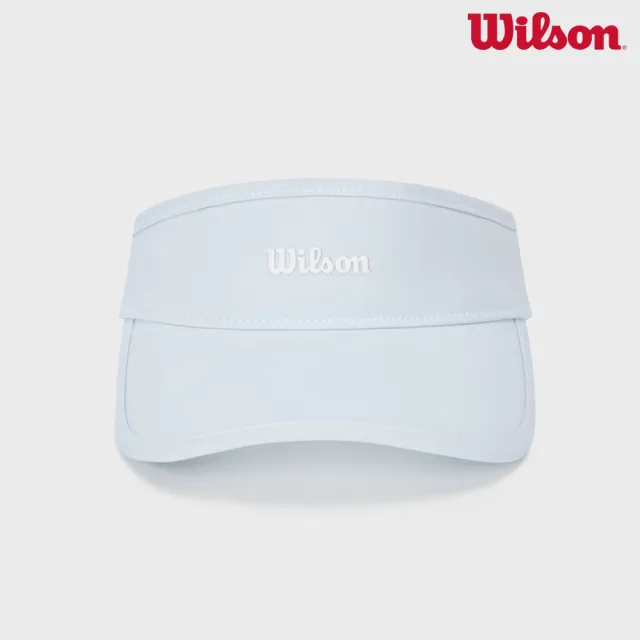 【WILSON】Court Sweatband Visor  中性 配件 中空帽 暮藍色 WA00080U016001