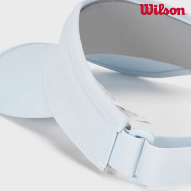 【WILSON】Court Sweatband Visor  中性 配件 中空帽 暮藍色 WA00080U016001