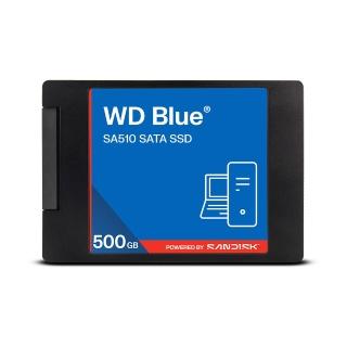 【WD 威騰】WD BLUE 藍標 SA510 500GB 2.5吋 SATA SSD(WDS500G5B0A-00LMP0)