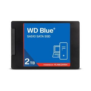 【WD 威騰】WD BLUE 藍標 SA510 2TB 2.5吋 SATA SSD(WDS200T5B0A-00LMP0)