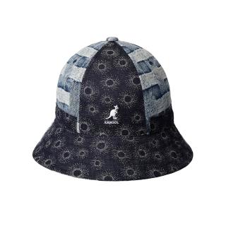 【KANGOL】DENIM MASHUP 鐘型帽 (靛藍)
