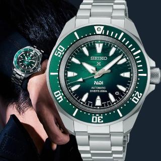 【SEIKO 精工】Prospex PADI特別款 綠色海洋200米潛水錶 機械錶-41.7mm(SRPL53K1/4R35-06K0G)