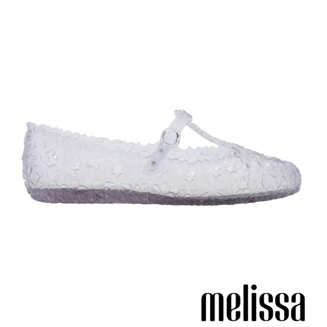 【Melissa】SUSAN FANG 聯名-果凍花朵T字瑪莉珍鞋(透明)