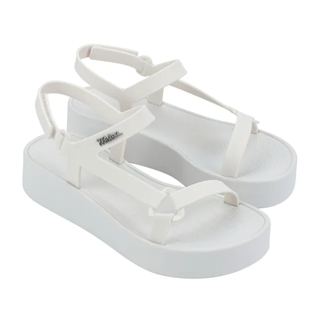 【Melissa】三角扣環工字涼鞋(白色)