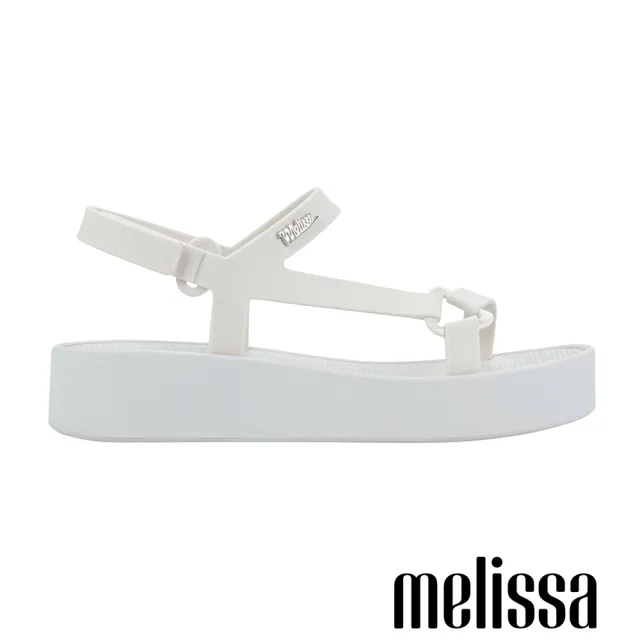 【Melissa】三角扣環工字涼鞋(白色)