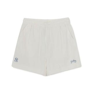 【MLB】女版 抗UV防曬涼感防潑水 運動短褲 Varsity系列 紐約洋基隊 (3FSMV0163-50IVS)