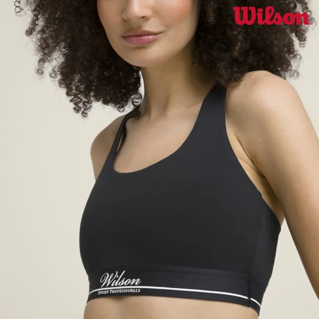 【WILSON】Doubles Racerback Bra 女款 服飾 運動內衣 黑色 WW00386411BKA