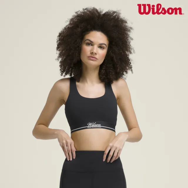【WILSON】Doubles Racerback Bra 女款 服飾 運動內衣 黑色 WW00386411BKA