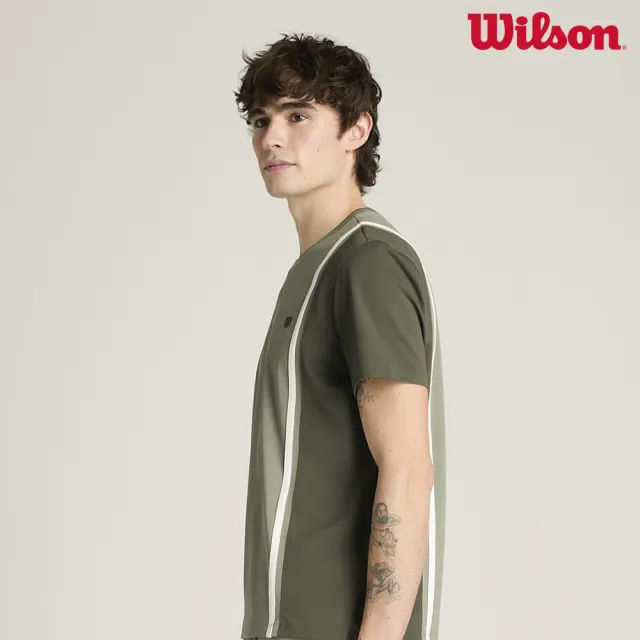 【WILSON】Emerson Tee 男款 服飾 短袖T恤 綠色 WN00019E014001