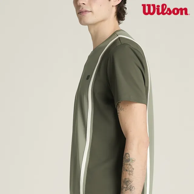 【WILSON】Emerson Tee 男款 服飾 短袖T恤 綠色 WN00019E014001