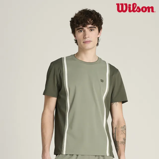 【WILSON】Emerson Tee 男款 服飾 短袖T恤 綠色 WN00019E014001