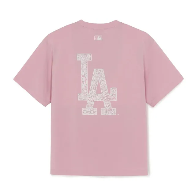【MLB】涼感 背後大Logo 短袖T恤 洛杉磯道奇隊 (3ATSB7663-07PKM)