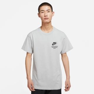 【NIKE 耐吉】短袖上衣 男 寬鬆 落肩 高磅數 AS M NSW AUTHRZD PERSONNEL TE 灰 DM6428-077