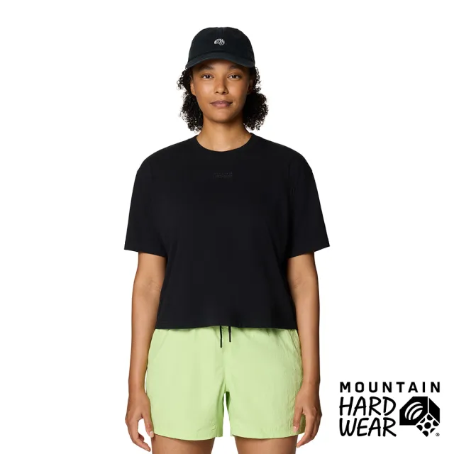 【Mountain Hardwear】Since 93 Boxy Crop SS 低調刺繡Logo棉質T恤 女款 黑色 #2149621