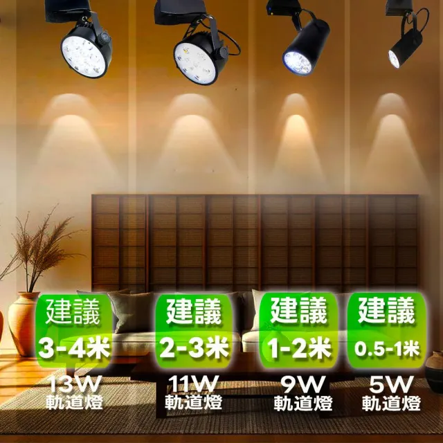 【KISS QUIET】2入組  質感黑-超耐用 白光/黃光 13W LED碗型軌道燈 12晶(LED軌道燈 LED燈泡 小射燈 吸頂燈)