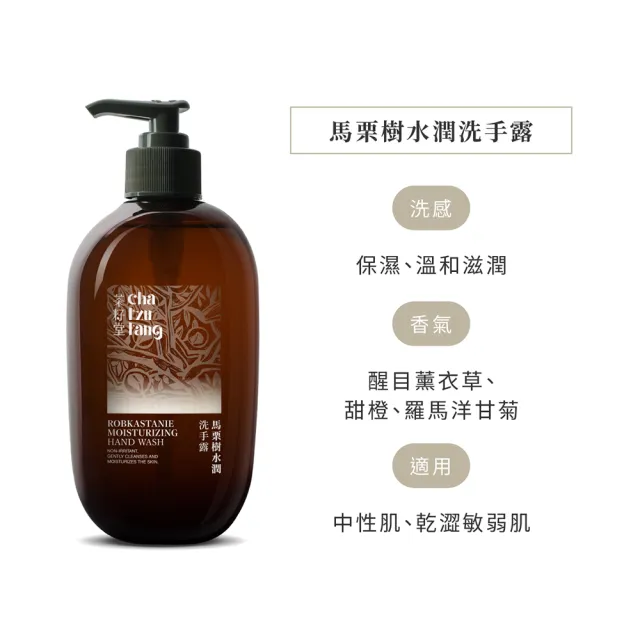 【茶籽堂】馬栗樹水潤洗手露500mLx2入(乾性肌/敏弱肌/溫和保濕)