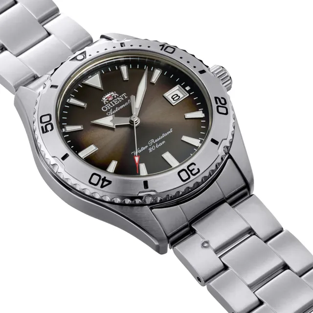 【ORIENT 東方錶】Mako 40 200米潛水機械腕錶-40mm棕 RA-AC0Q15Y 七夕 送禮自用