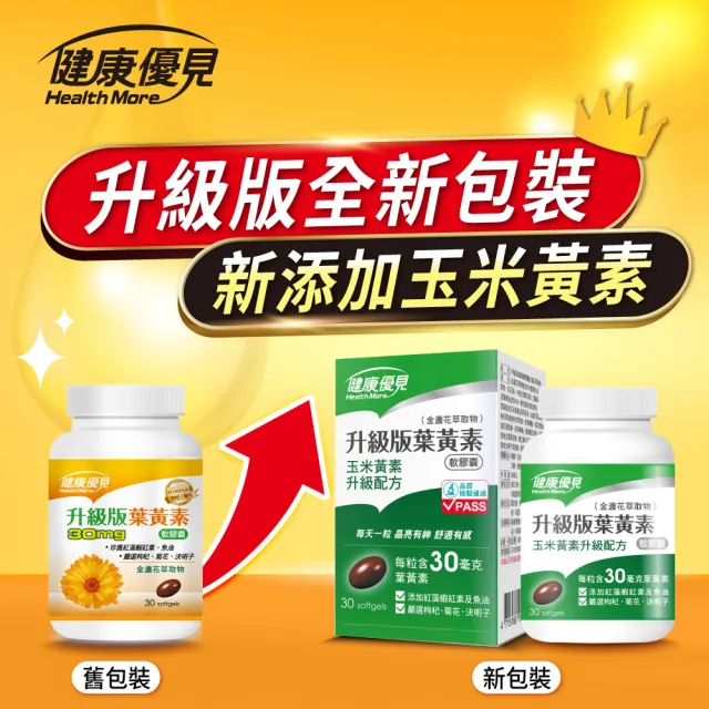 【健康優見】高單位升級版葉黃素軟膠囊x10瓶+贈永信HAC綜合維他命B群+鋅或+鐵x2瓶(30錠/瓶)-永信監製