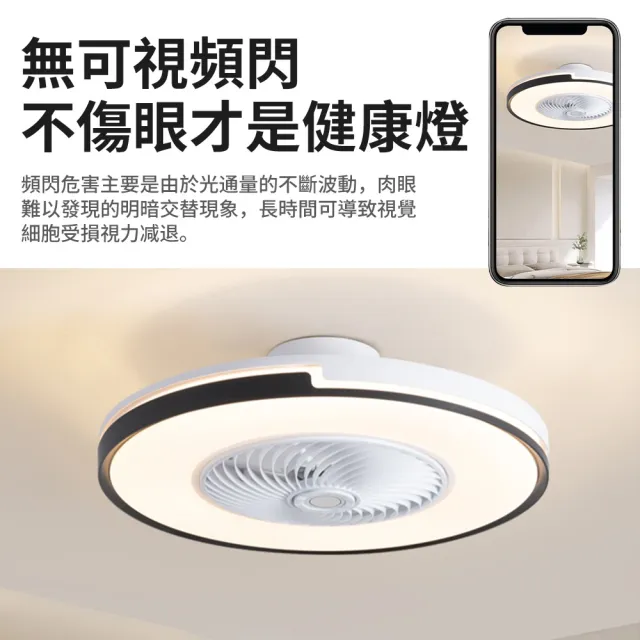 【XINGMU 興沐】110V隱形風扇燈 DC變頻遙控吸頂吊扇燈 客廳臥室適用