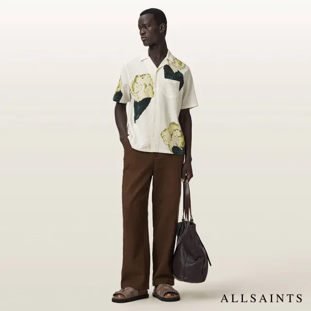 【ALLSAINTS】NOUVELLE 亞麻印花夏威夷襯衫 M105SE(舒適版型)