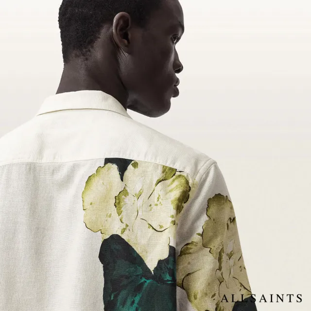 【ALLSAINTS】NOUVELLE 亞麻印花夏威夷襯衫 M105SE(舒適版型)