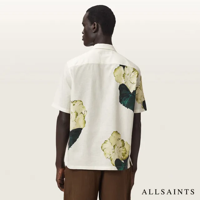 【ALLSAINTS】NOUVELLE 亞麻印花夏威夷襯衫 M105SE(舒適版型)