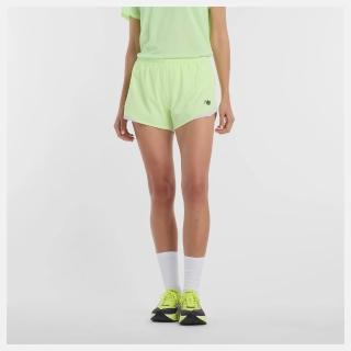 【NEW BALANCE】NB 短褲 女 運動褲 美規 綠 WB61J868AFG
