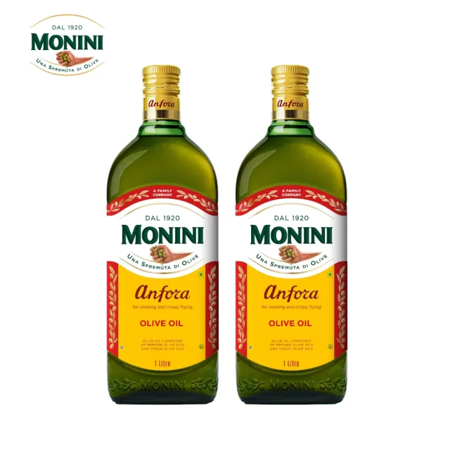 【Monini】Monini莫尼尼純橄欖油1000mlx2瓶