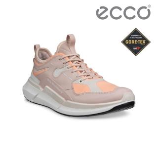 【ecco】Biom 2.2 W 白山聯名款 健步防水織物戶外休閒鞋 女鞋(裸粉色/橘粉色/石灰色/白色 83092361471)