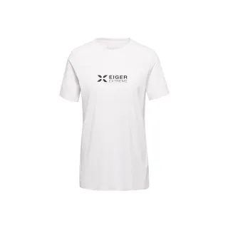 【Mammut 長毛象】Eiger Logo T-Shirt W 極限艾格有機棉混紡機能短袖T恤 白色 女款 #1017-06860