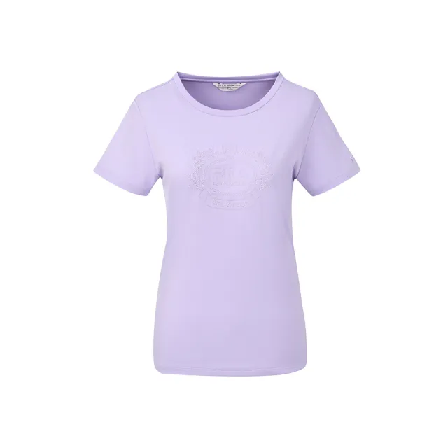 【FILA】FILA 女短袖圓領T恤-紫色 5TEA-1738-PL