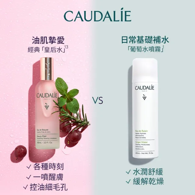 【CAUDALIE 歐緹麗】有機葡萄籽水保濕噴霧 200ml(新品包裝)