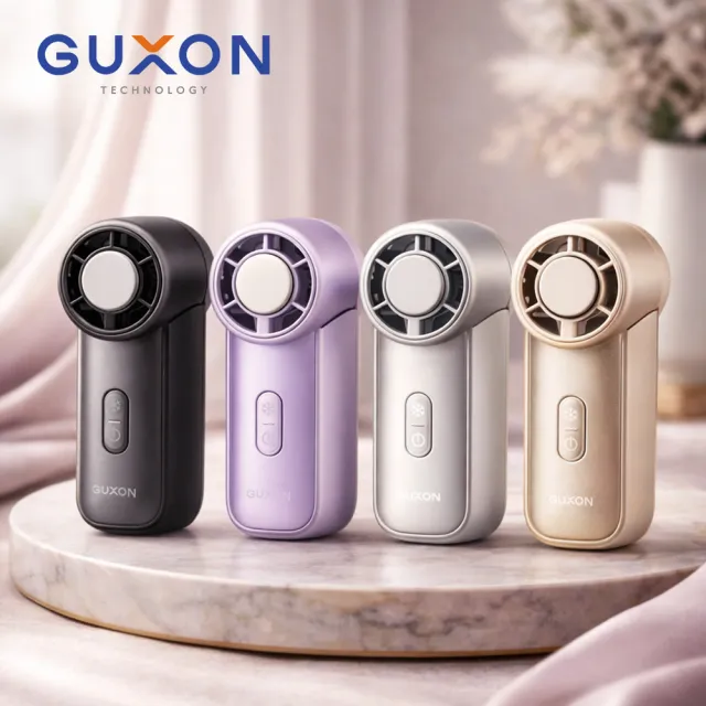 【GUXON】迷你冰敷手持高速風扇 (100段速+登山扣設計)(GXFMINI02)