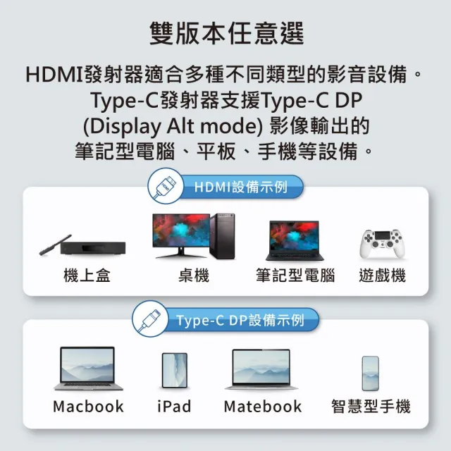 【GKI 耀麟國際】EZCast Pocket 4K 無線投影傳輸器套組(HDMI/TypeC兩種版本可選 4K高畫質)