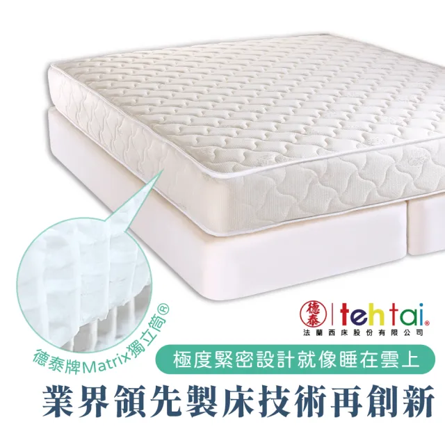 【德泰法蘭西床】索歐系列 頂級飯店獨立筒 彈簧床墊-雙大6尺
