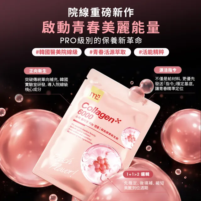 【m2 美度】超能膠原新生飲(8入/盒)